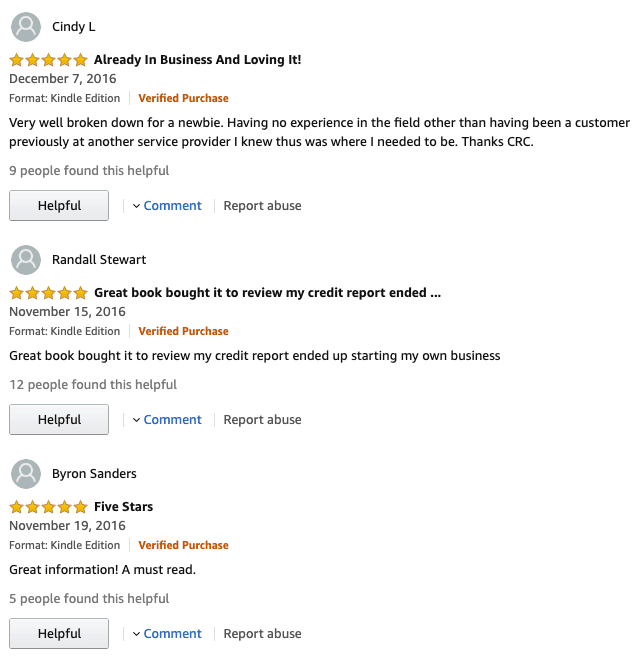 Reader reviews for The Ultimate Guide to Starting a Credit Repair Business
