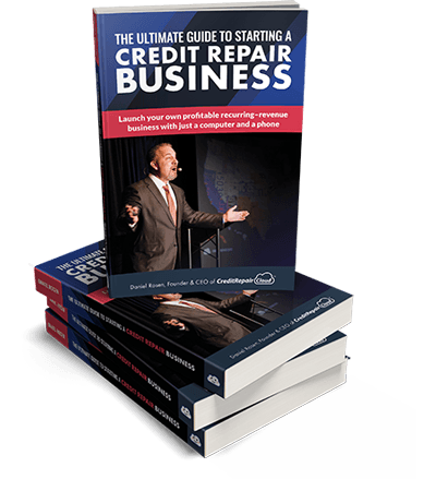 The Ultimate Guide to Starting a Credit Repair Business book stack
